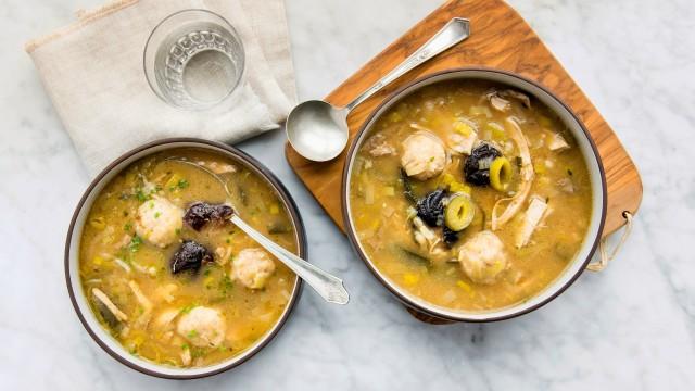 Soupe cock-a-leekie / Chowder de palourdes