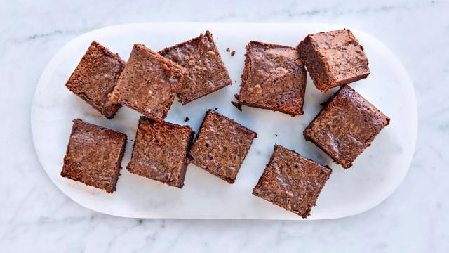 Brownies moelleux / Crème glacée au chocolat
