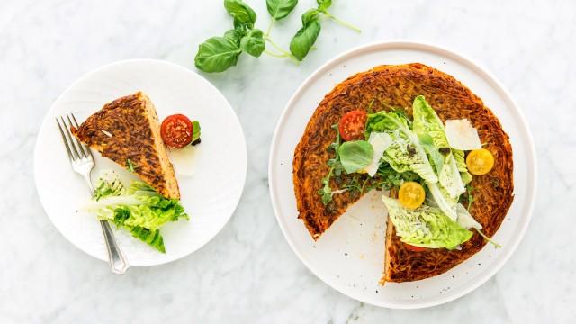 Pâtes au dindon et au cari / Frittata di pasta