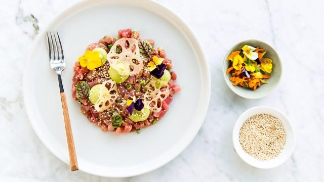 Tartare bœuf et salade césar / Tartare de thon