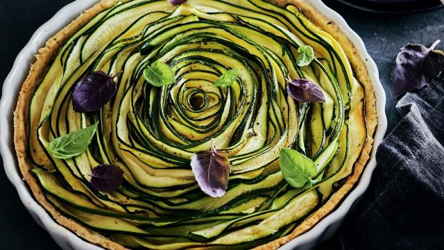Une tarte aux courgettes
