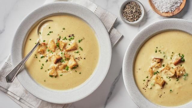 Poireaux vinaigrette / Potage aux poires et aux poireaux