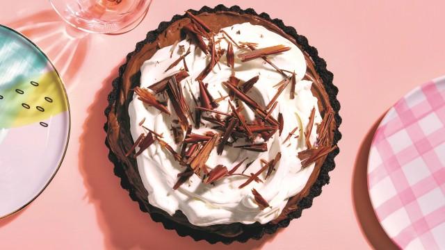 Tarte au chocolat et à la crème (Mississippi Mud Pie)