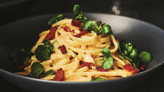 Linguines crémeuses / Pennes à la Romanoff sans crème