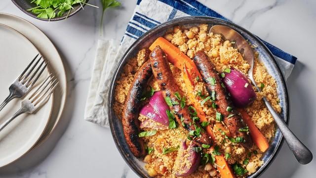 Potage Crécy / Couscous repas aux légumes et aux abricots