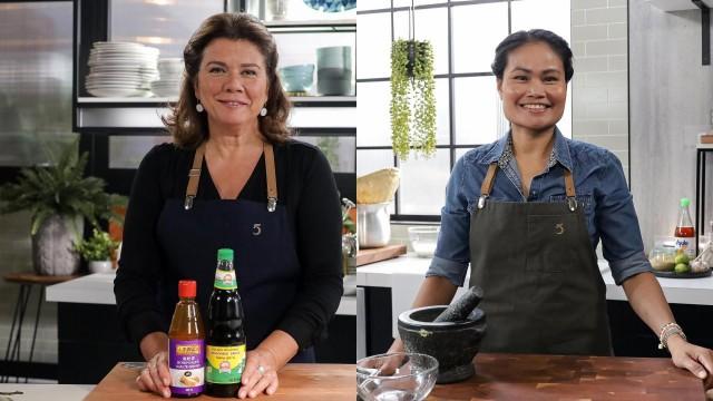 Salade de boeuf grillé et herbes fraîches