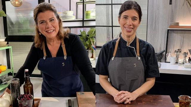 Magret de canard avec sauce à la bière d'épinette / Riz sauvage à la canneberges et noisettes