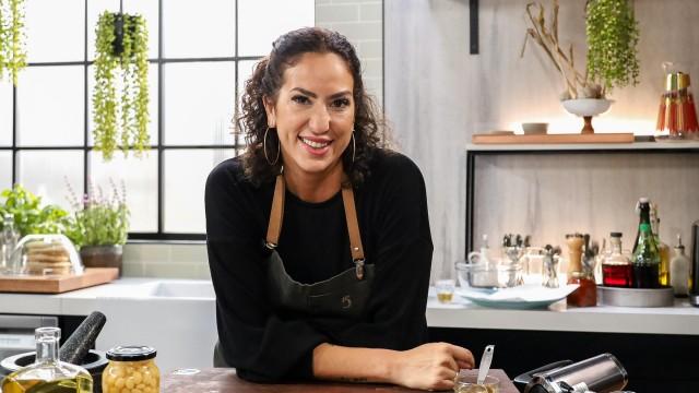 Pois chiches au cumin / Sandwich style sabich à l'aubergine