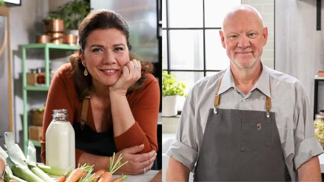 Waterzoï de volailles et pétoncles / Petits pots de crème au chocolat