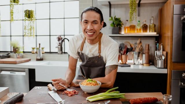 Riz frit et côtes levées sucrées-salées