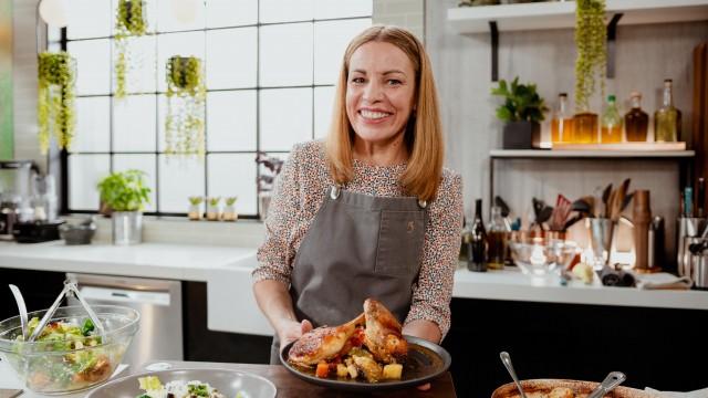 Poulet rôti à la portuguaise / Salade à la portuguaise