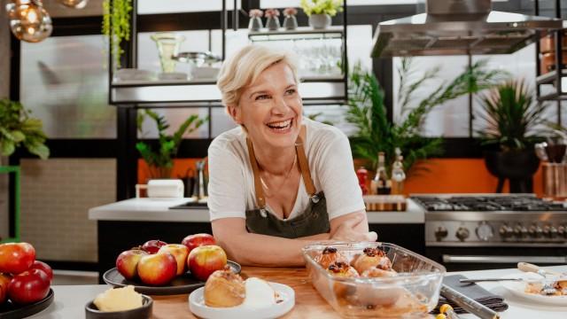 Croustade sans gluten à la mangue et aux framboises / Pommes au four