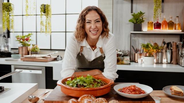 Salade cuite de tomates à la marocaine / Boulettes végétariennes aux haricots verts