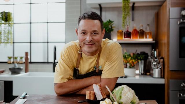 Chaudrée de chou-fleur et poireau / Turbot rôti pesto de kale et pistaches