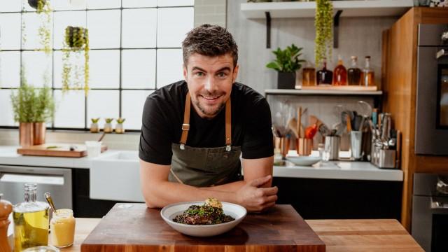 Osso bucco de porc au vin rouge / Ragoût de lentilles