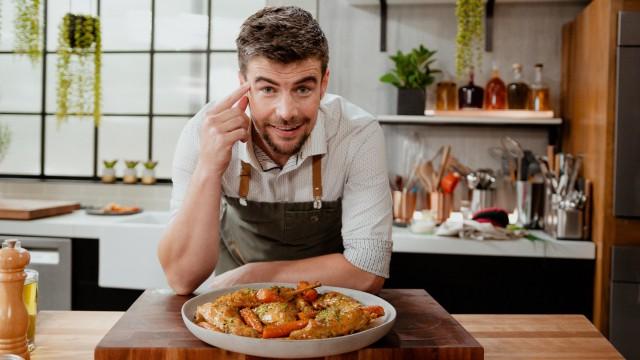 Cuisses lapin moutarde raifort / Carottes glacées érable carvi