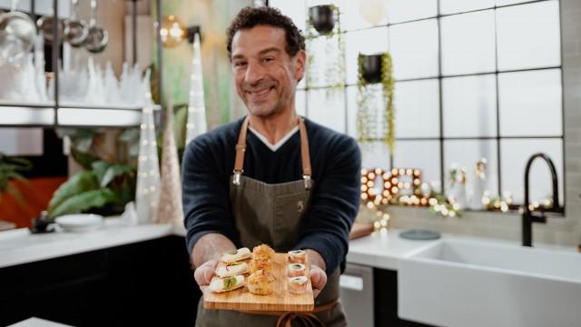 Roulades de speck au fromage de chèvre / Minigâteaux au quinoa et au fromage cheddar