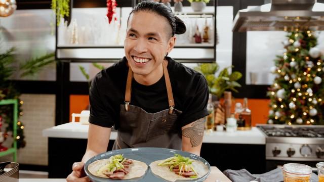 Crêpes au canard / Daïkon mariné