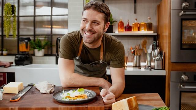 Steak échine de porc / Raviolis de porc, purée carottes et betteraves rôties