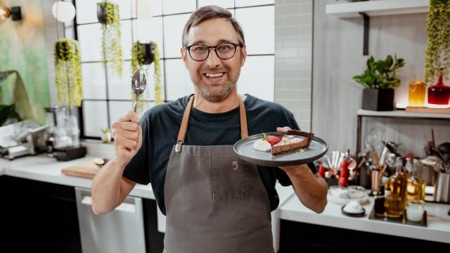 Tarte au chocolat végétarienne / Crème fouettée à la noix de coco