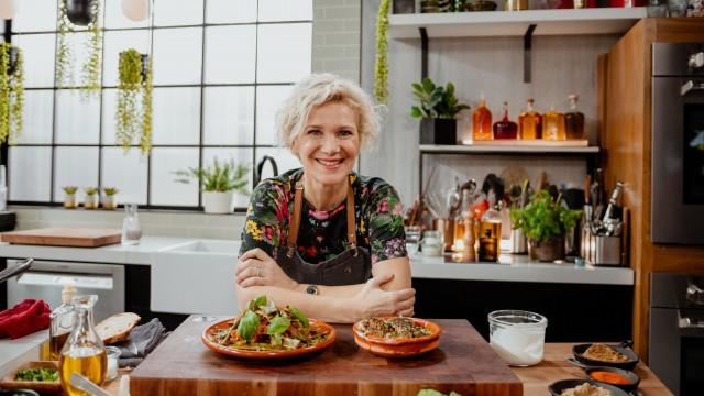 Haricots verts braisés / Boulettes de bœuf et d'agneau aux épices