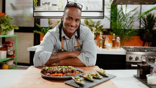 Souskay de boeuf / Salade de poivron
