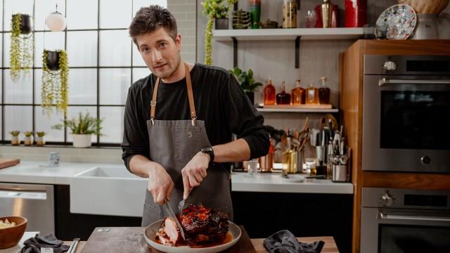 Jambon à l'érable et au cidre / Orgetto aux topinambourgs