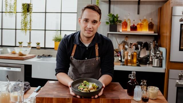Poireaux sauce ravigote / Salade moules et pommes de terre grelots