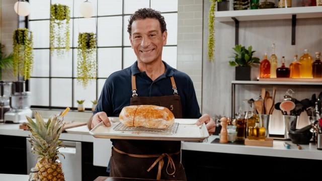 Filet de porc en croûte / Ananas rôti au rhum et sirop d'érable