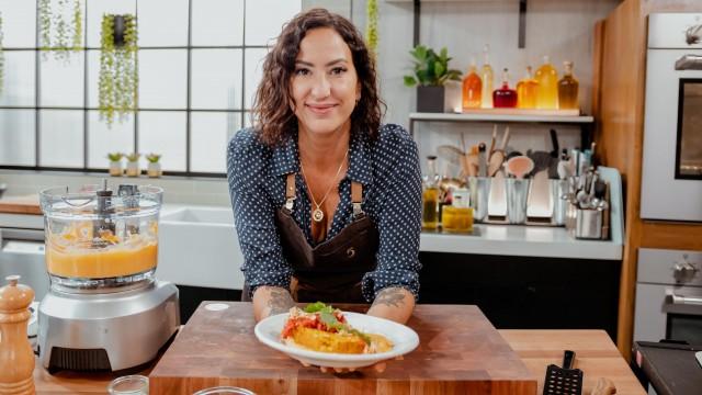 Pain de « viande » végétalien à la marocaine / Purée de légumes racines végétalienne
