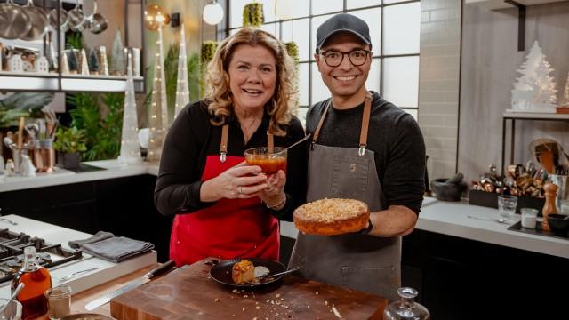 Gâteau noisettes et gingembre / Yogourt érable, cardamome, caramel aux clémentines