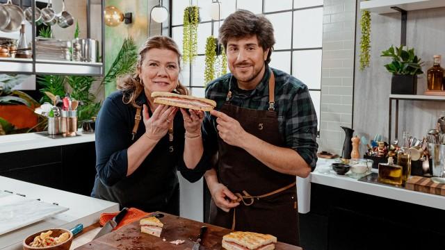 Sandwich muffuletta / Salade crémeuse de fenouil