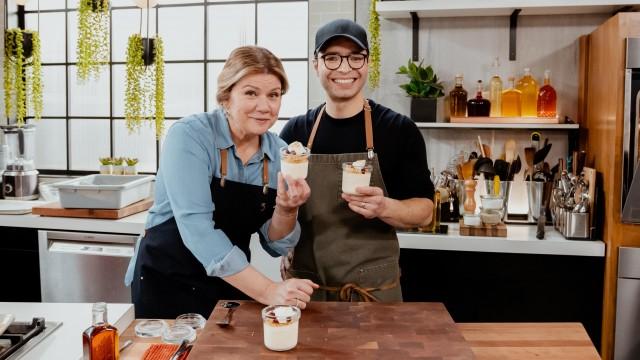 Parfait glacé à l'érable / Crumble au sucre d'érable
