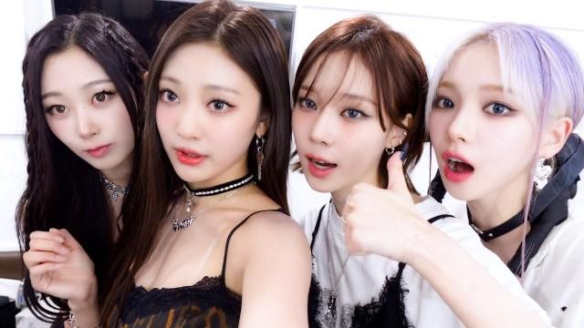 Eating lunch(?) and Growing up | Behind the scenes of aespa 'Spicy' music show