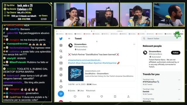 RUBINO BANNATO da Twitch: 3' ospite del Cerbero Party Samsara Bannato... | Cerbero Podcast #1874