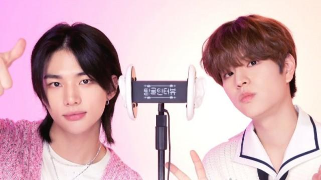 [Tingle Interview] Listening through ASMR 'Which member of Stray Kids has the most skinship?' | Stray Kids Hyunjin & Seungmin