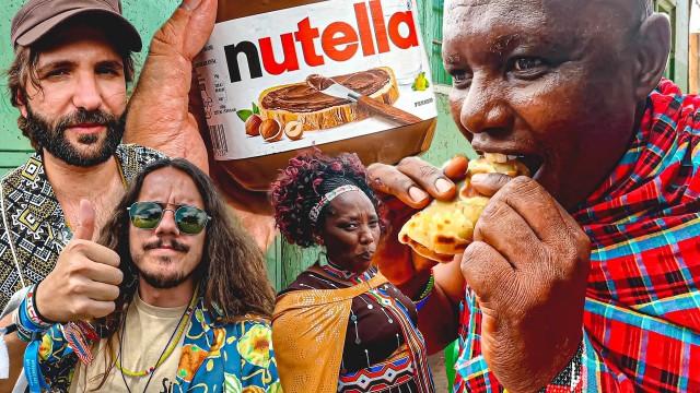 tribù Masai prova la NUTELLA per la prima volta! in Tanzania con Barbascura X