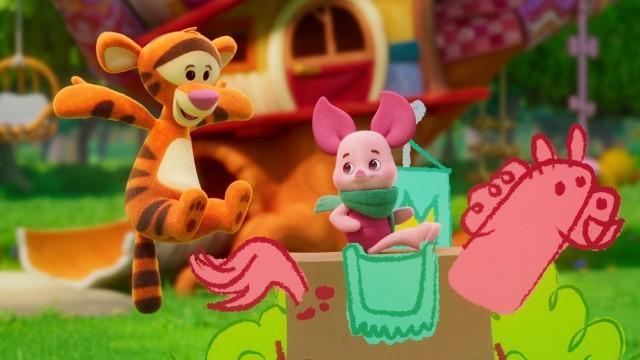 Piglet, Tigger and the Cardboard Box