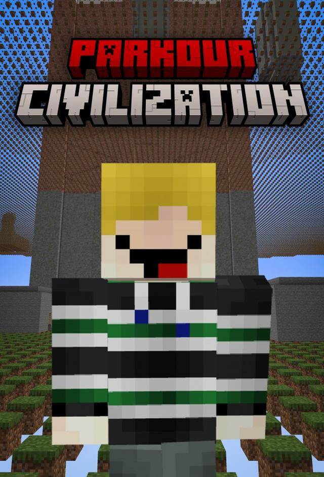 Minecraft but I survive in PARKOUR CIVILIZATION
