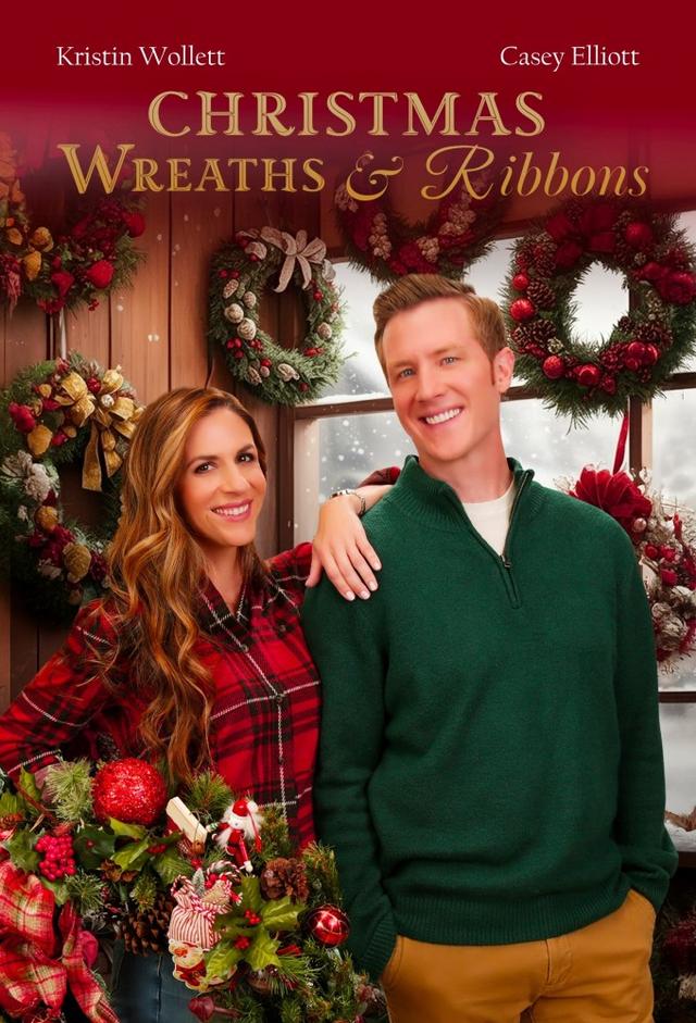 Christmas Wreaths and Ribbons