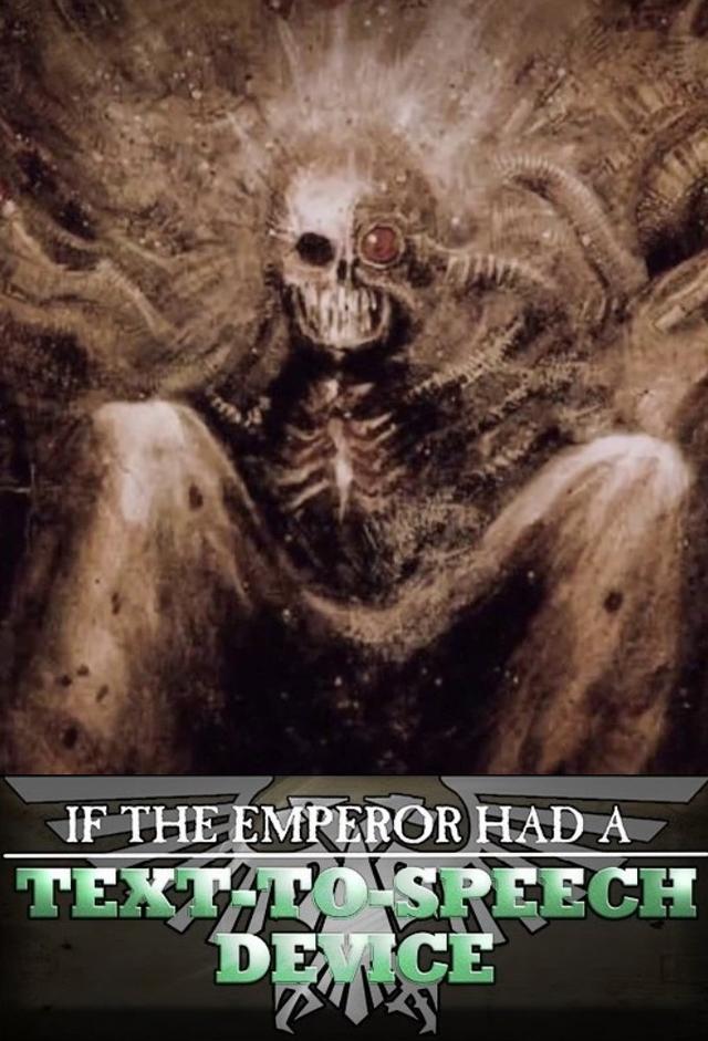 If The Emperor Had a Text-to-Speech Device