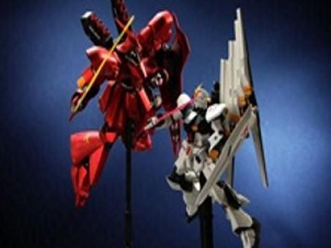 Bandai HGUC MSN-04 Sazabi & Bandai HGUC RX-93 Nu Gundam