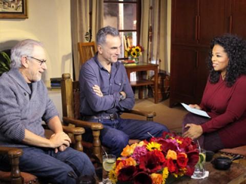 Steven Spielberg, Daniel Day-Lewis and Sally Field