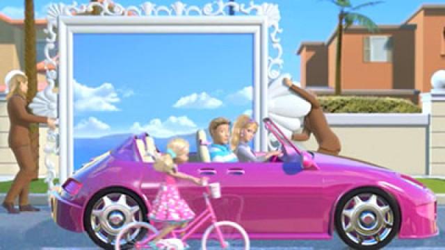 Barbie fährt Auto