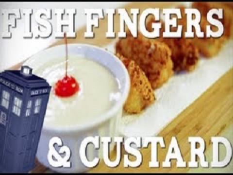 Doctor Who Fish Fingers and Custard