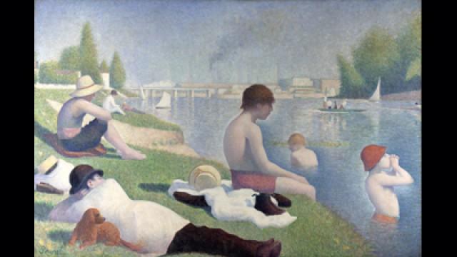 "Une baignade à Asnières" de Georges Seurat (1884)