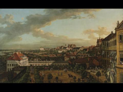 "Vue de Varsovie depuis la terrasse du château royal" de Bernardo Bellott (1773)