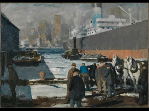 "Men on the docks" de Georges Bellows (1912)