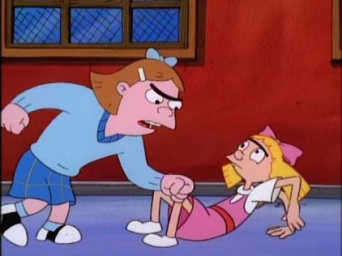 Helga hat die Hosen voll