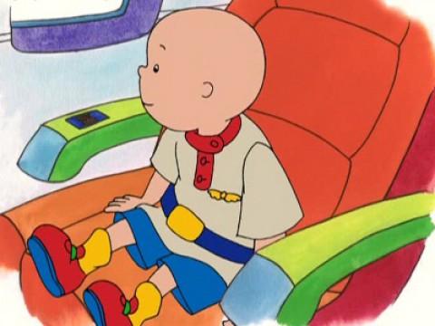 Caillou Flies on a Plane